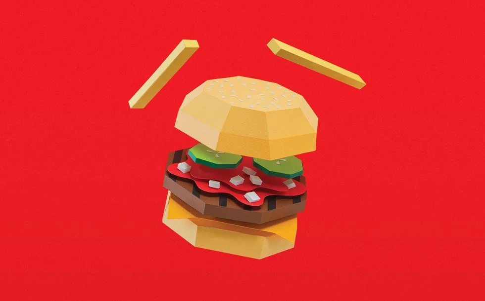 Eleanor-Stewart_St-Enoch-Food-Court_Jamhot_paper-models_burger_chips_paper-min.jpg