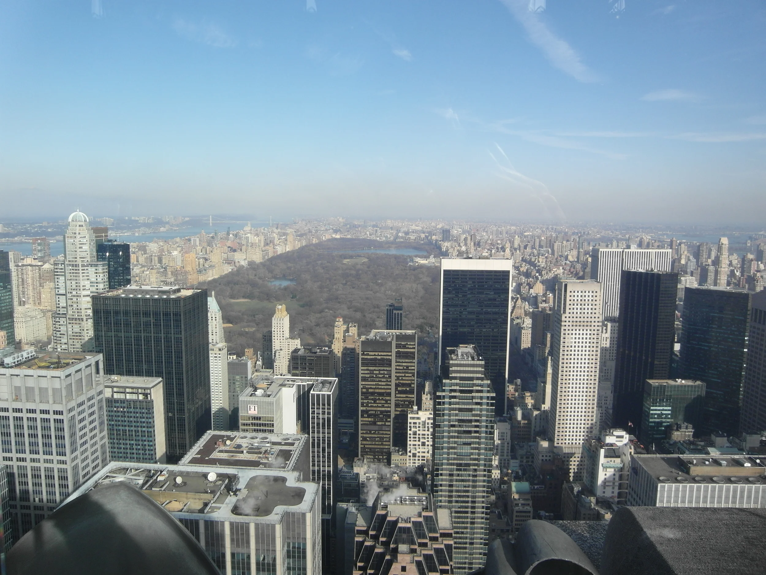 View of Central Park from Top of the Roc