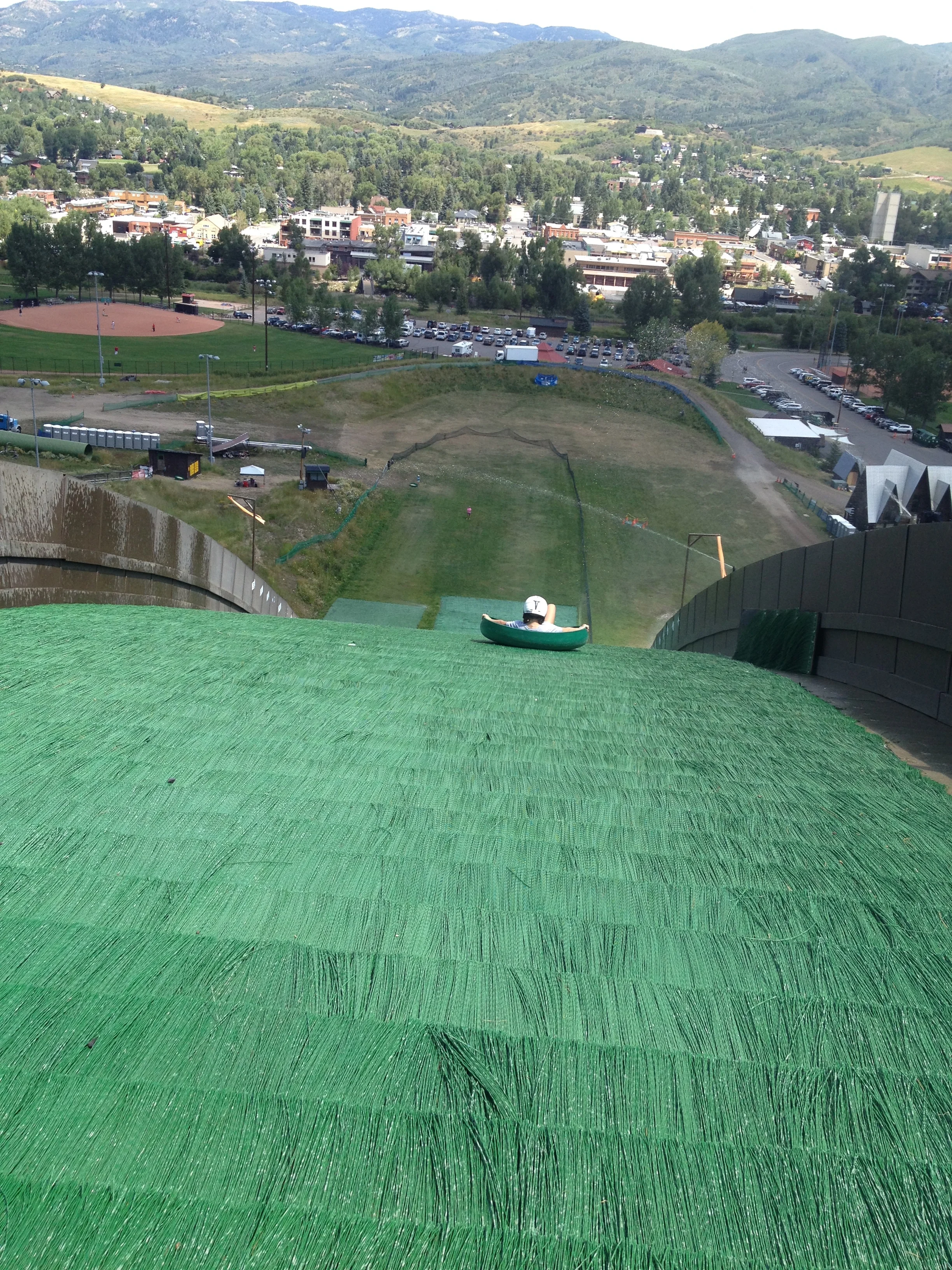 Howelsen Hill ski jump, on a thrilling sled ride!