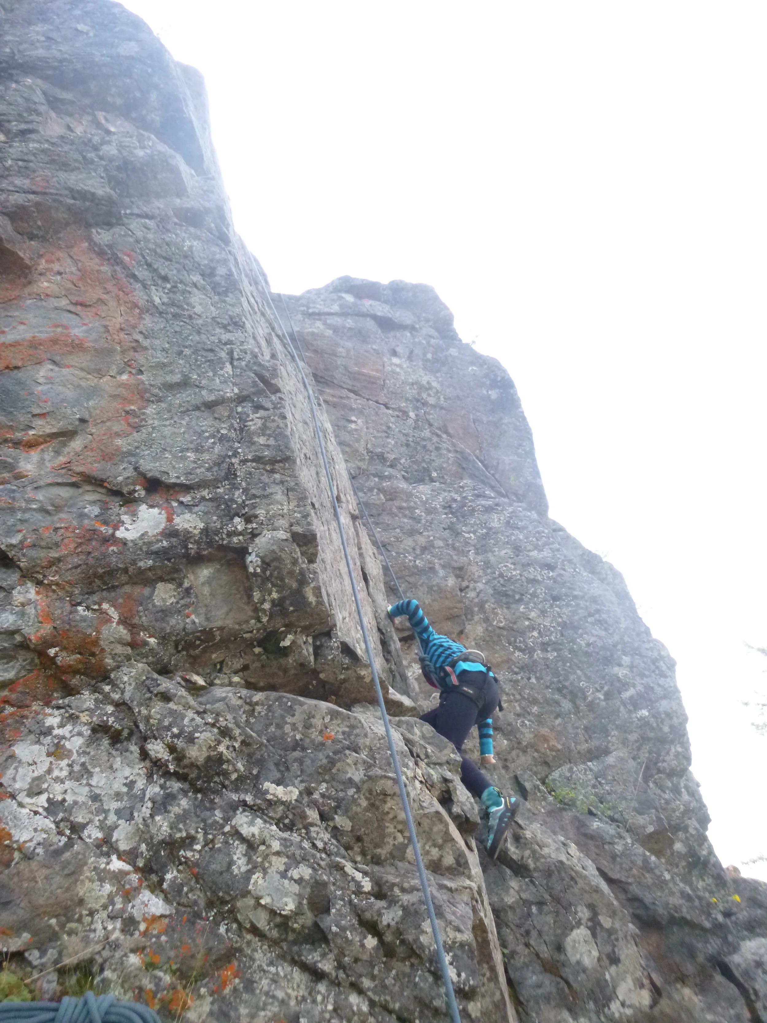My daughter climbing her way to the top