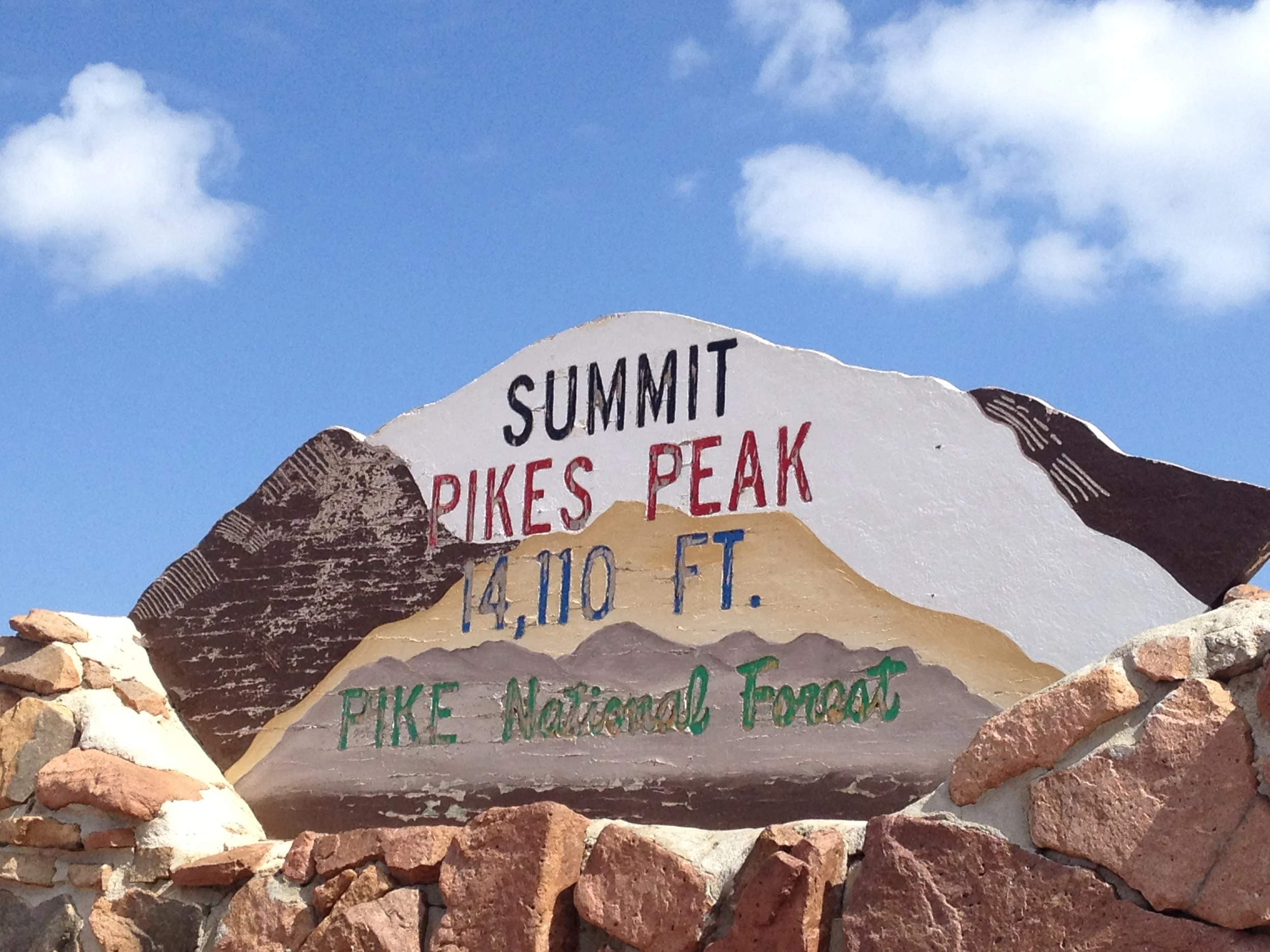 We took the cog railway from Manitou Springs to the summit of Pikes Peak, then hiked thirteen miles down