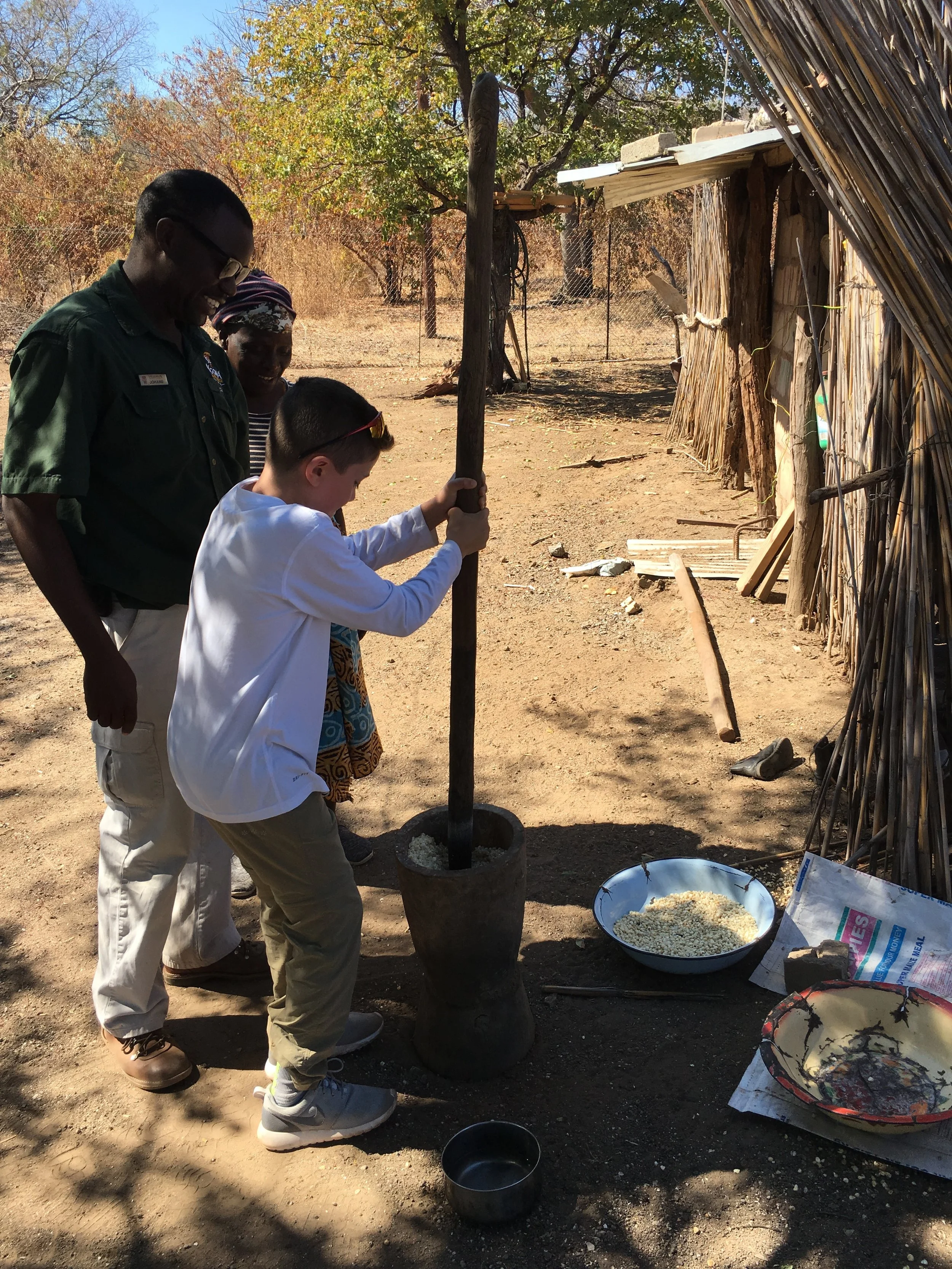 The kids take a turn