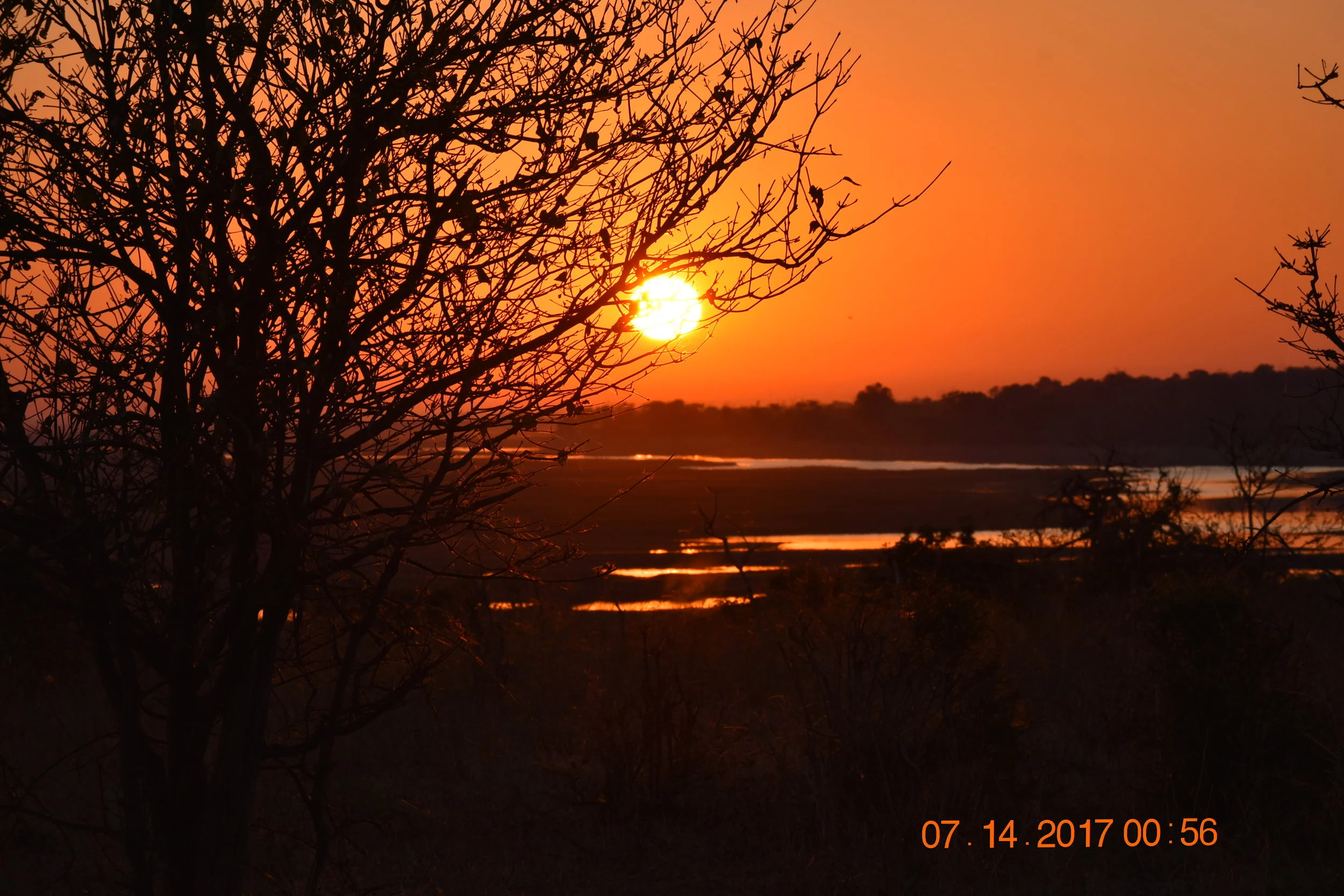 Sunset in Chobe, Botswana, photo by Zoe S.