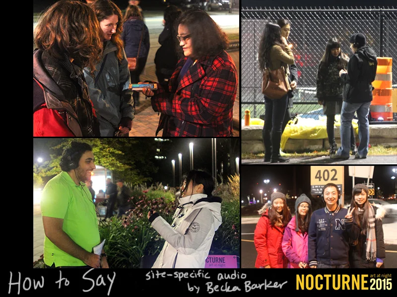 How to Say (Nocturne, 2015)