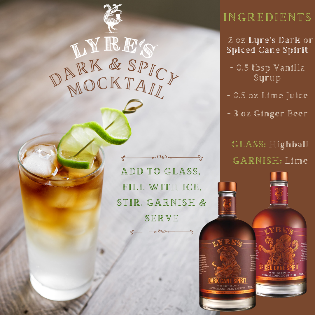 Lyre's Dark &amp; Spicy Mocktail