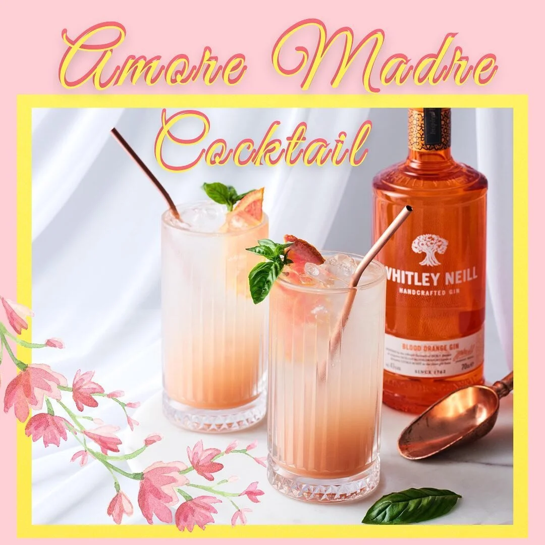 Celebrate UK Mother's Day with this fabulous Amore Madre Cocktail! 💕

Our Whitley Neill Gins are currently 20% off at Graceway IGA &amp; Gourmet until March 15th! Find our recipe's online or grab a recipe card in store! 🛒

All you need is:
🍊 40ml 