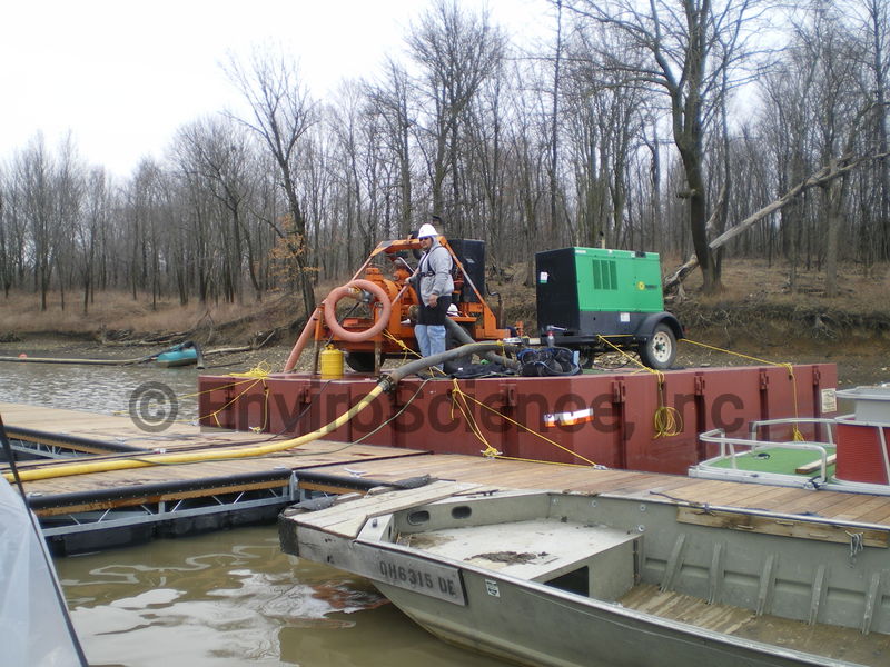 Welding generator and barge pump