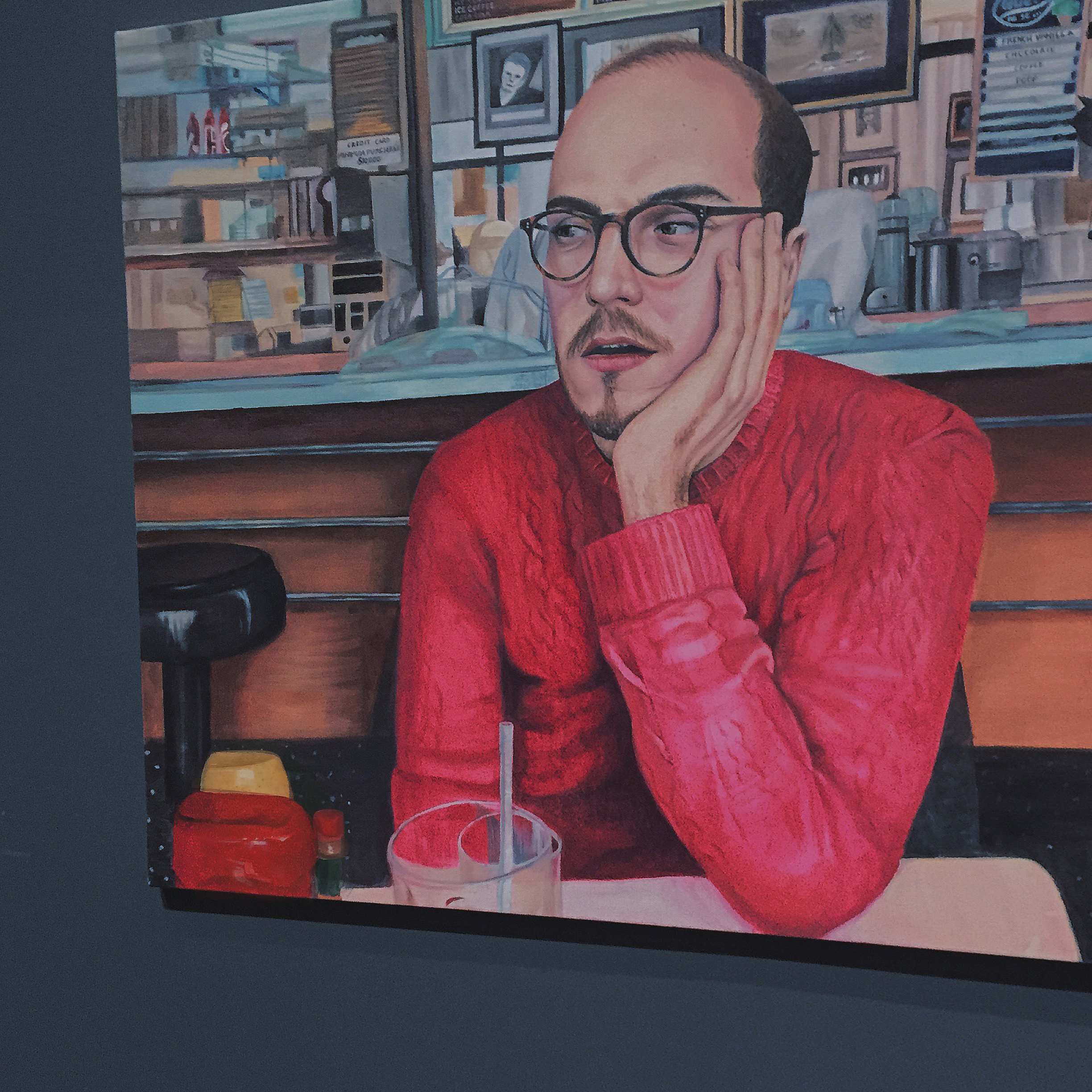 Natalie Pujols - painting of Colin Small