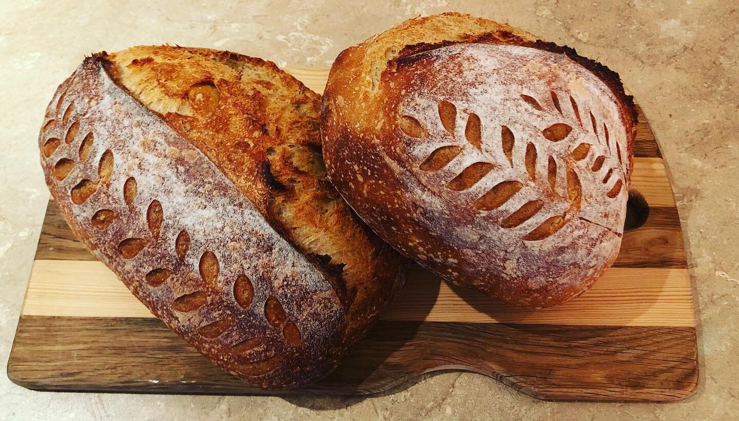 Water, flour, salt and time is all it takes to make these. #sourdoughbread #lovesourdough