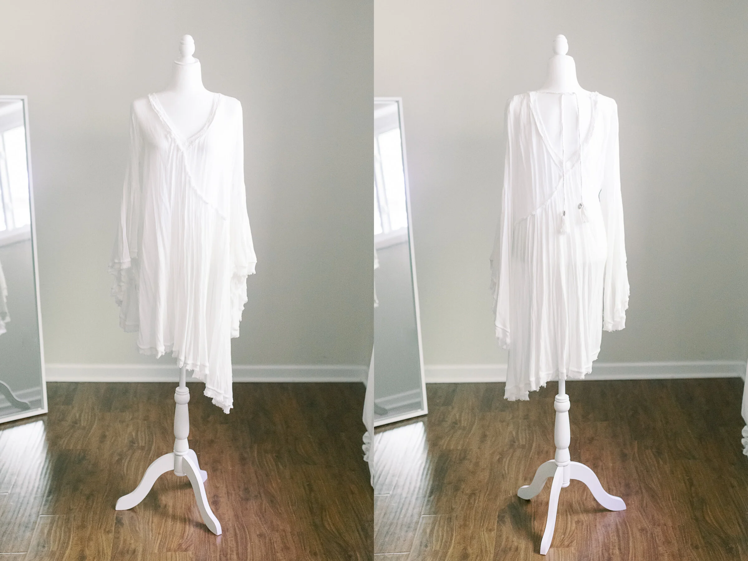 Free People Asymmetrical White Dress - Size L