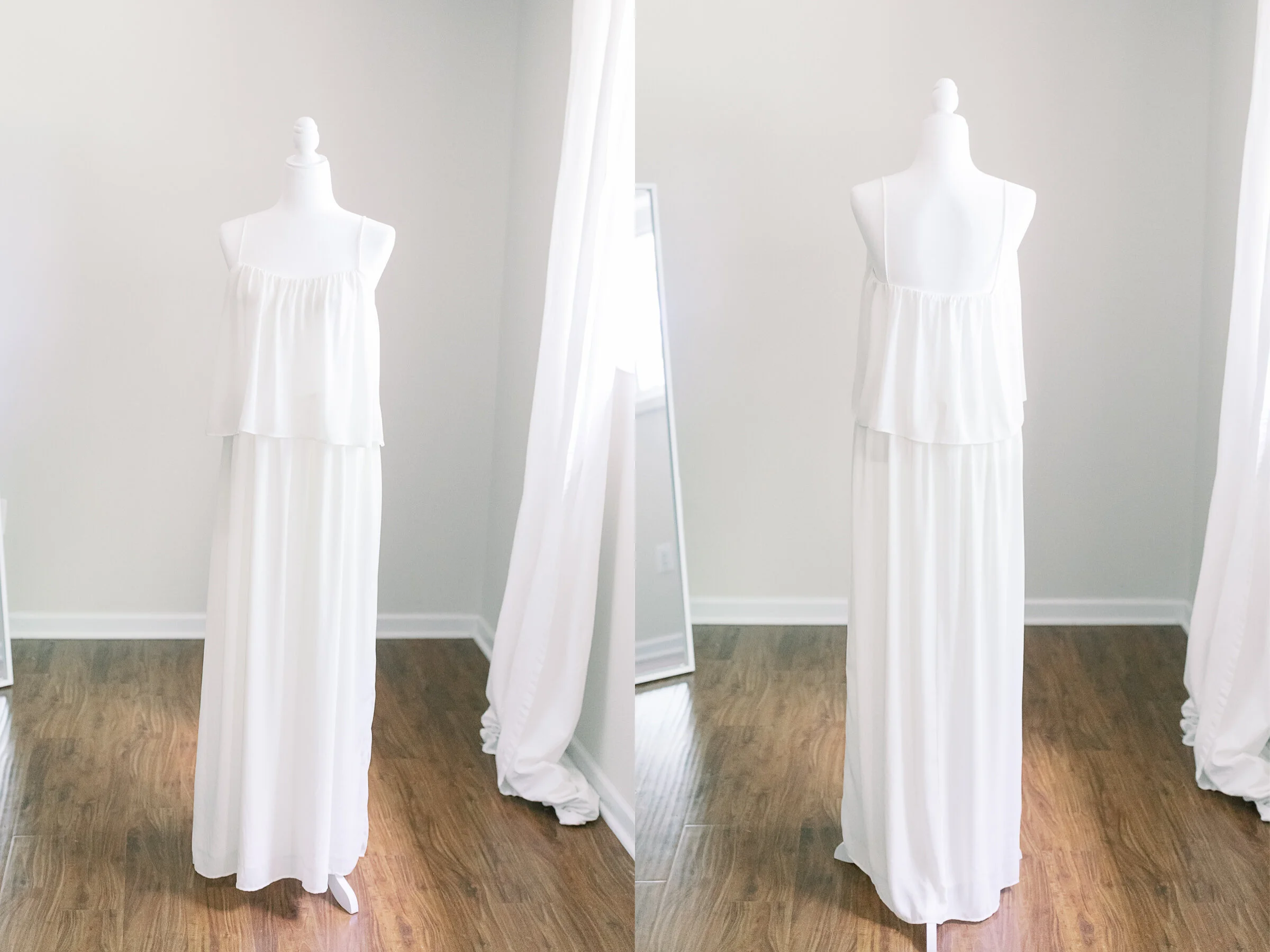 Cream Tiered Mazi Dress - Size M