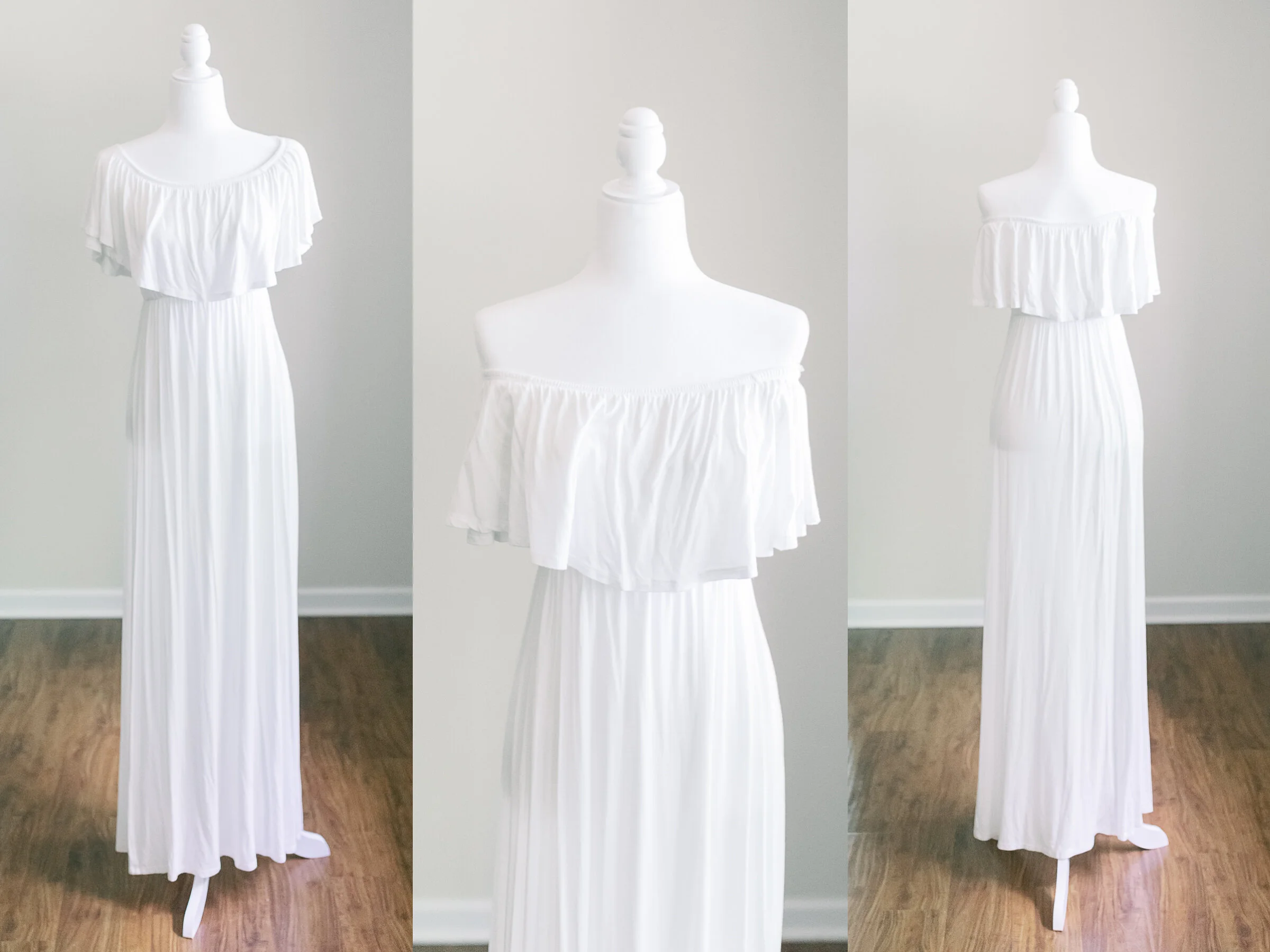 Ivory Ruffle Maxi - M & XL
