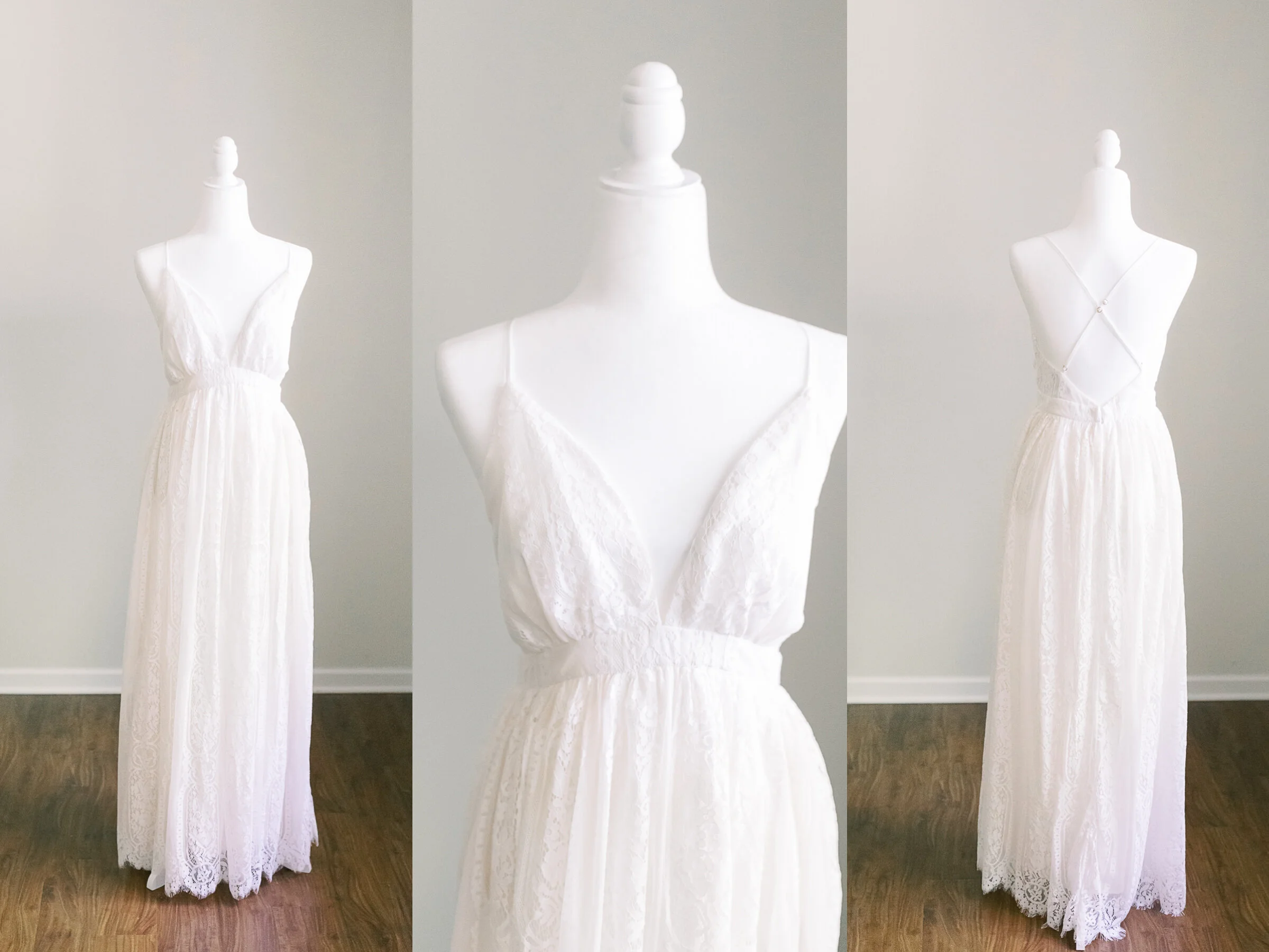 White Lace Dress - Size M