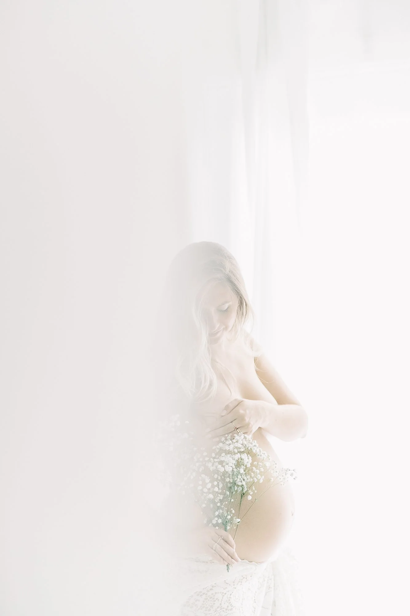 Intimate Studio Maternity Session | Fairfax VA Pregnancy Photographer