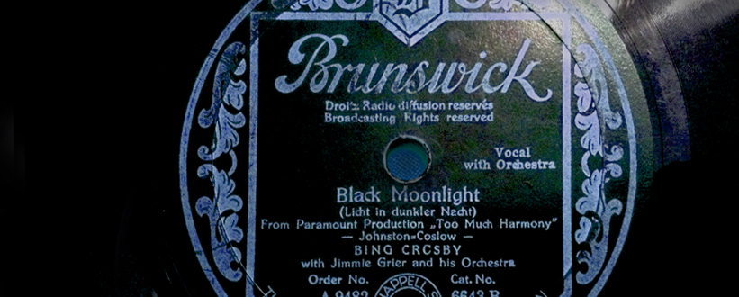 Bing first recorded Black Moonlight in 1933