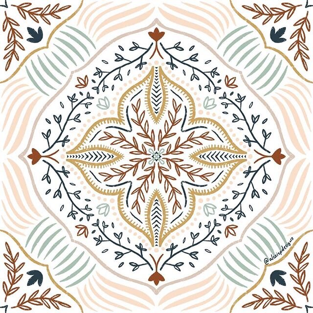 Not feeling very inspired lately so I keep falling back on these symmetrical patterns. Hoping I get into a better groove soon.
052/100, 33 mins
#artistsoninstagram #patterns #surfacedesign #ipadproart #arteveryday #digitalart #processvideo #repeatpat