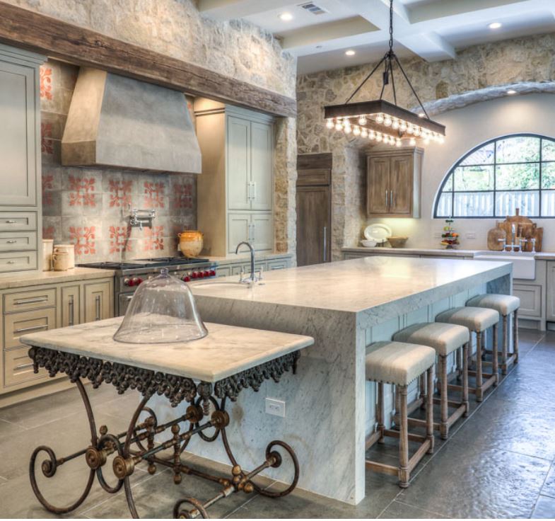 Custom stools: Custom Creations, Houston; Designer: Tracy Design Studio