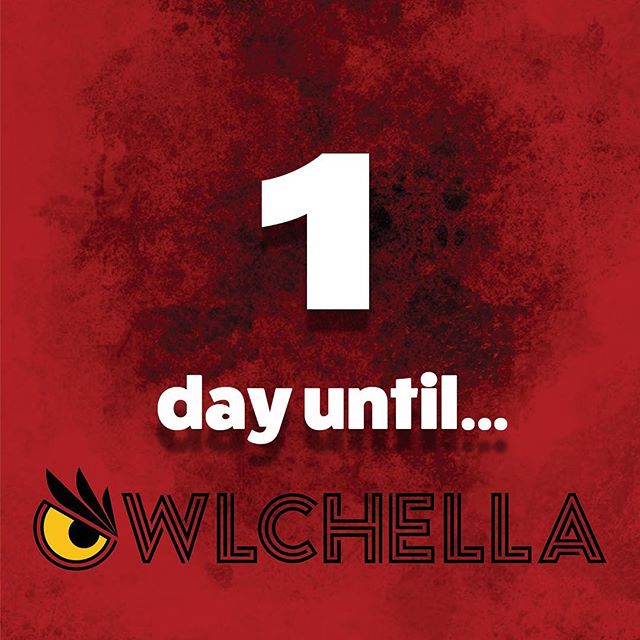 Only ONE day until #Owlchella2019 🔥A perfect way to end to our last week of classes here at Temple 🤩 Tickets are STILL being sold at The Liacouras Center and on their online website. If you don’t have your ticket by now, WYD? You’re not going to want to miss out on this. 👏🏼