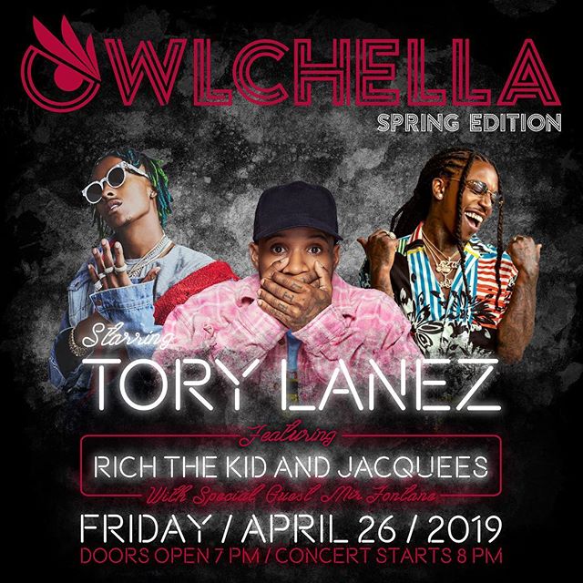 TODAY IS THE DAY!!! 🤩🔥#Owlchella2019 Last minute tickets are on sale at The Liacouras Center 🙌🏼 #GetWithTheProgram and join us for the EVENT OF THE YEAR!!! 🎶🎫 Swipe LEFT to see our rules and regulations for the concert!
