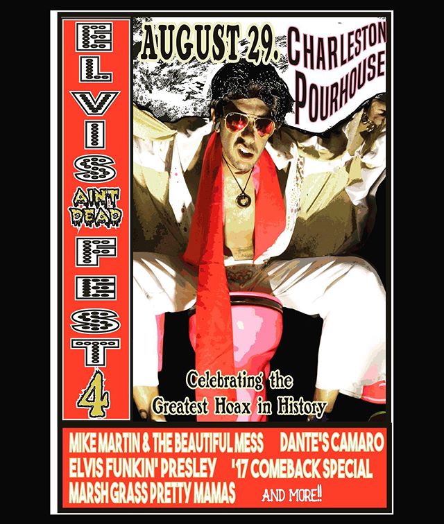 Ya know, the king turned 84 this year... ain&rsquo;t like he gonna be able to make the trip from Argentina to play at @chspourhouse forever. Don&rsquo;t be one of the people fifty years from now on your deathbed regretting not seeing Elvis. 
August 2