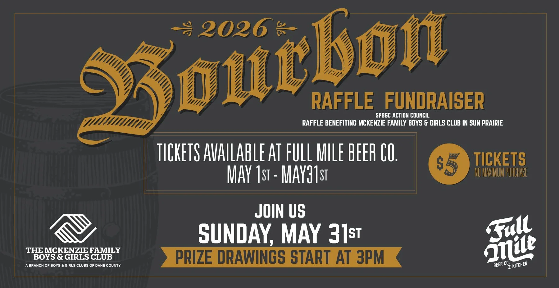 2026 Bourbon Raffle Fundraiser Prize Drawing
