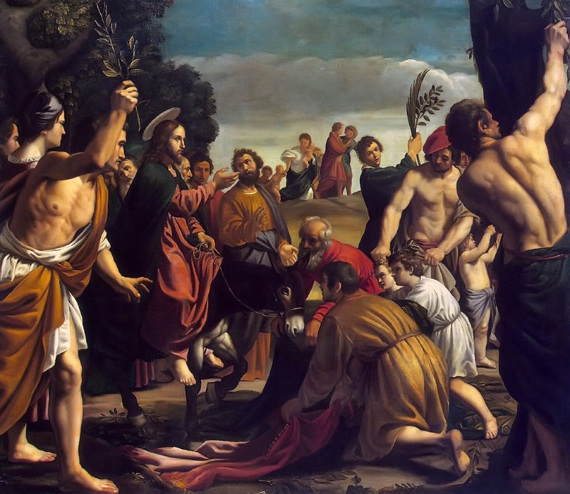 Orrente, Pedro (1580-1645). Entry into Jerusalem (1620). Oil on canvas. The State Hermitage Museum, Russia.