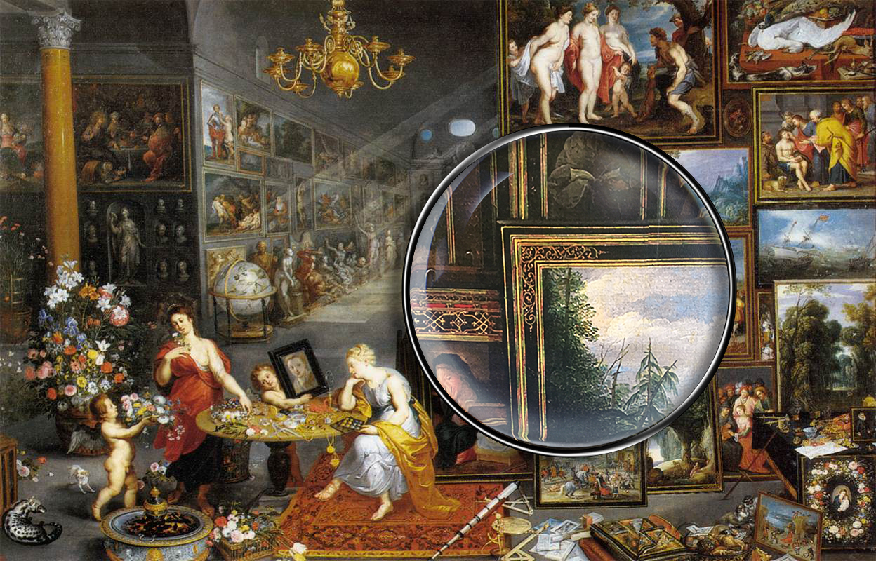 Jan Brueghel the Elder (Flemish, 1568-1625), Sight and Smell, c. 1620. Prado Museum, Madrid.