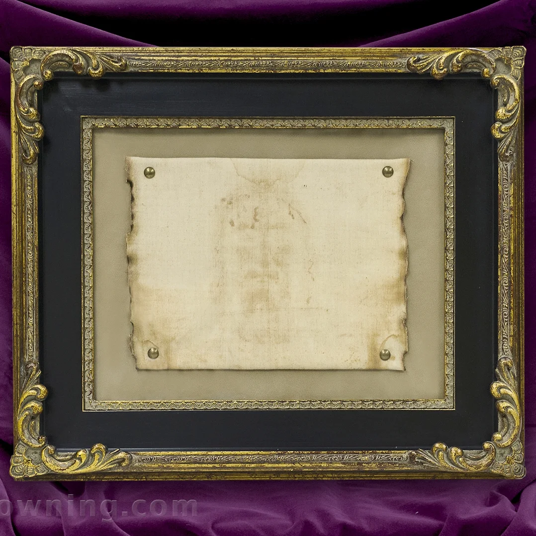 Shroud of Turin Reproduction on Authentic Fabric