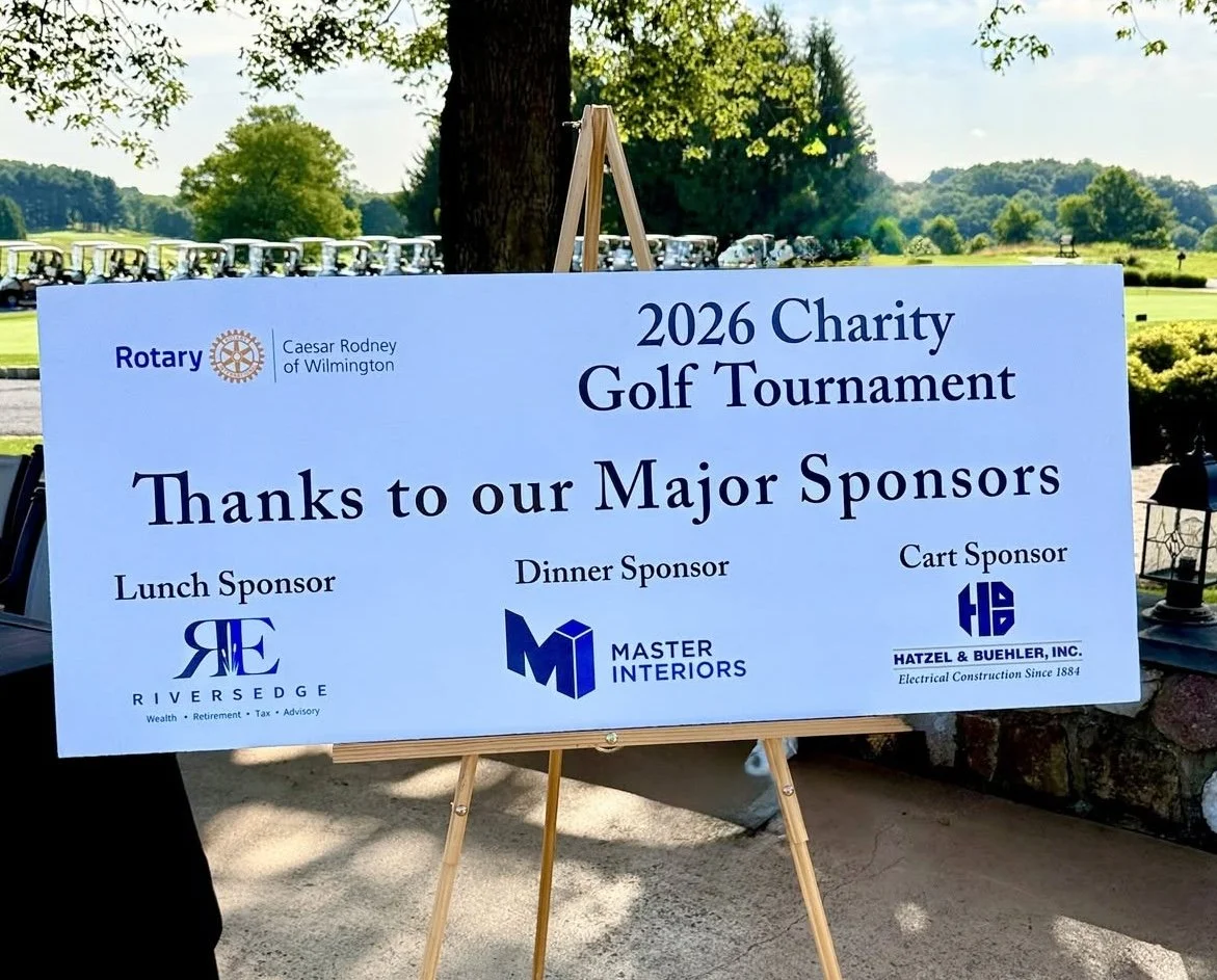 Proud to Support the Caesar Rodney Rotary Club's Charity Golf Outing