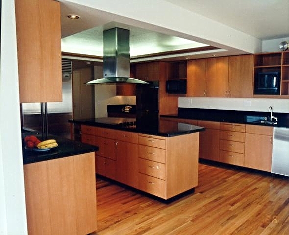 Modern cherry kitchen