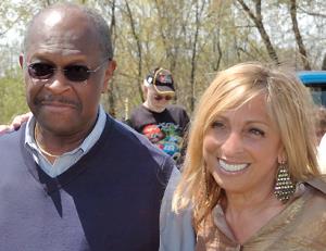 with Herman Cain