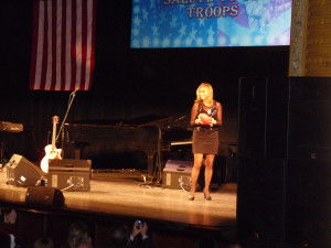 Rose with Hannity's Troop Appreciation Show