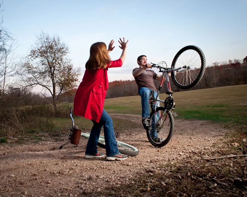 beware the bicycle- humorous photo