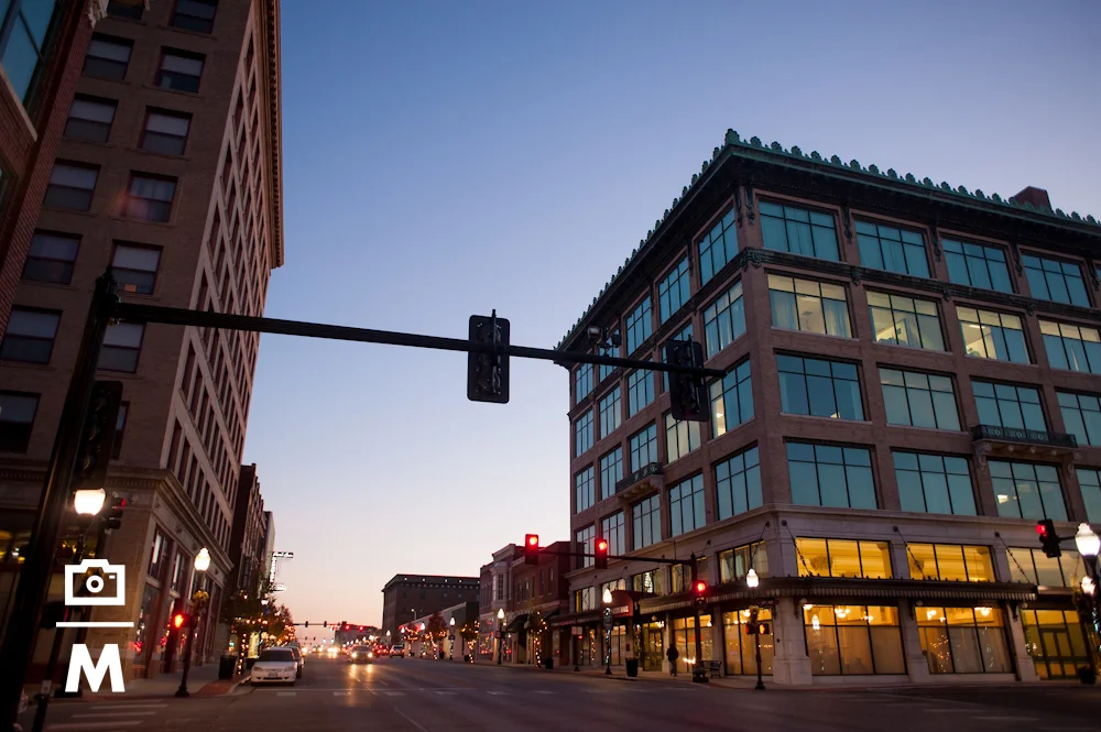 downtown at dusk main street joplin mo by mark n photography.jpg