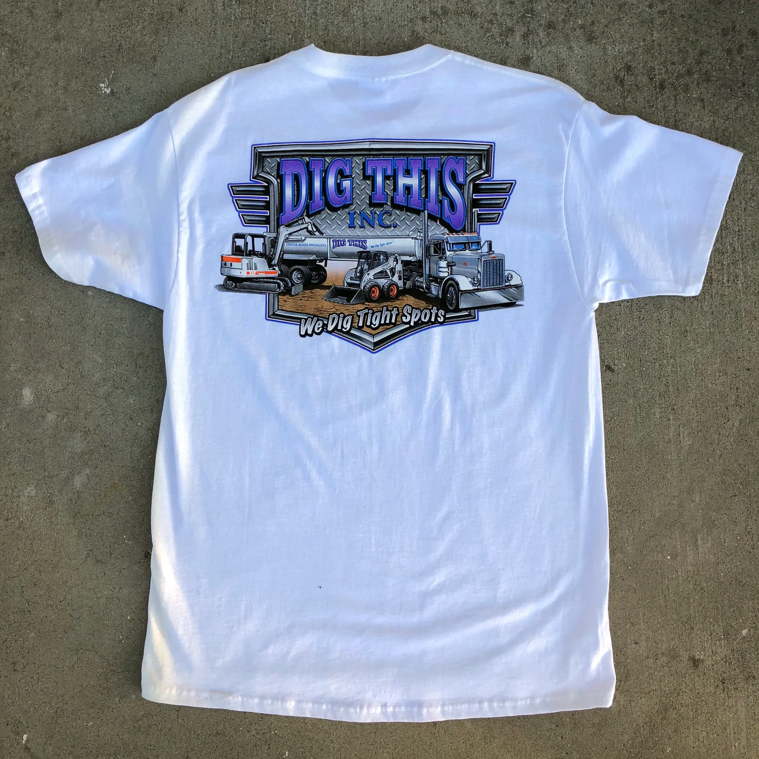 Finished screen print job