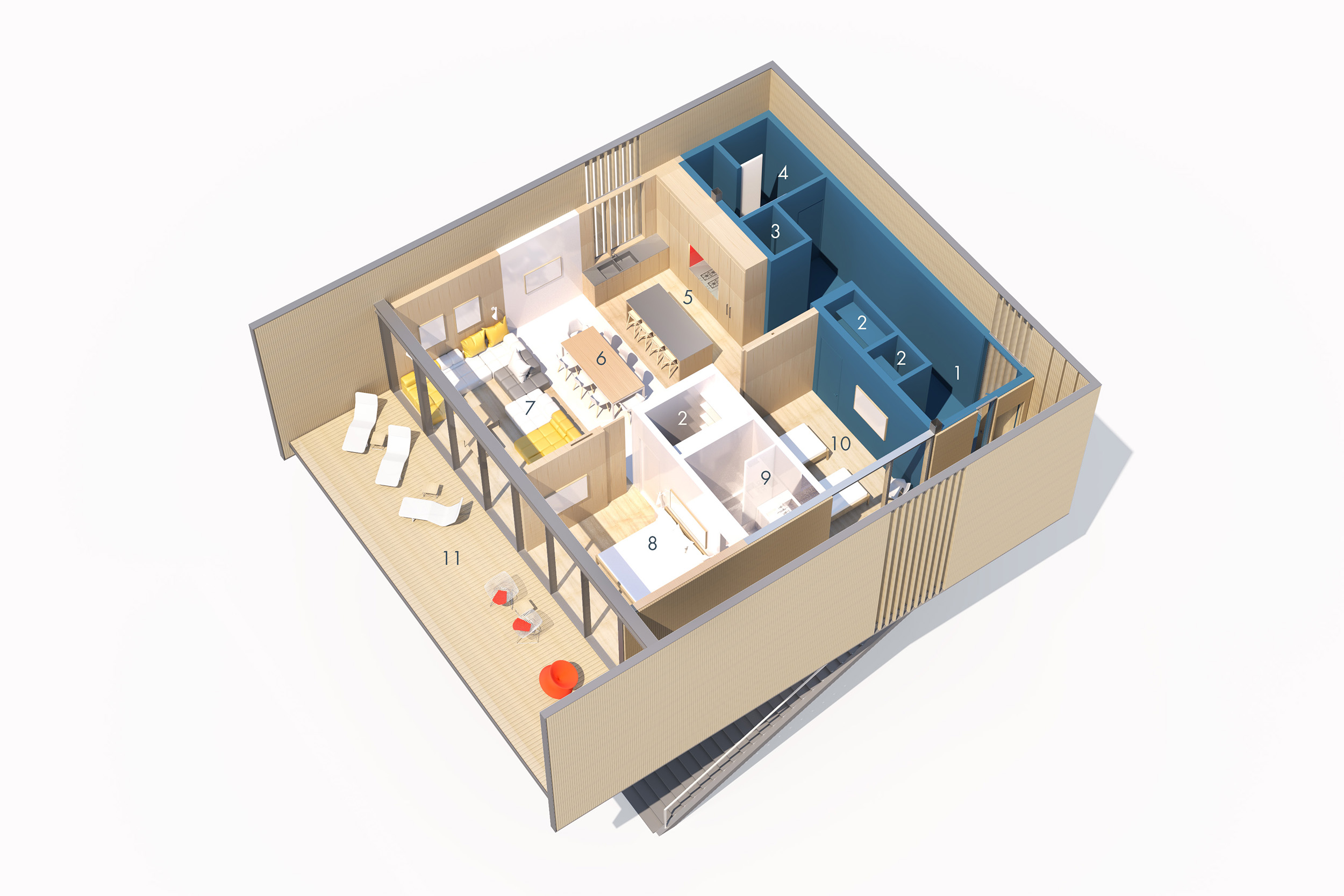 Lookout House - Interior Layout 