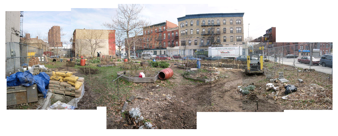 December 20, 2003, during path construction taken from inside the Greene Ave gate.