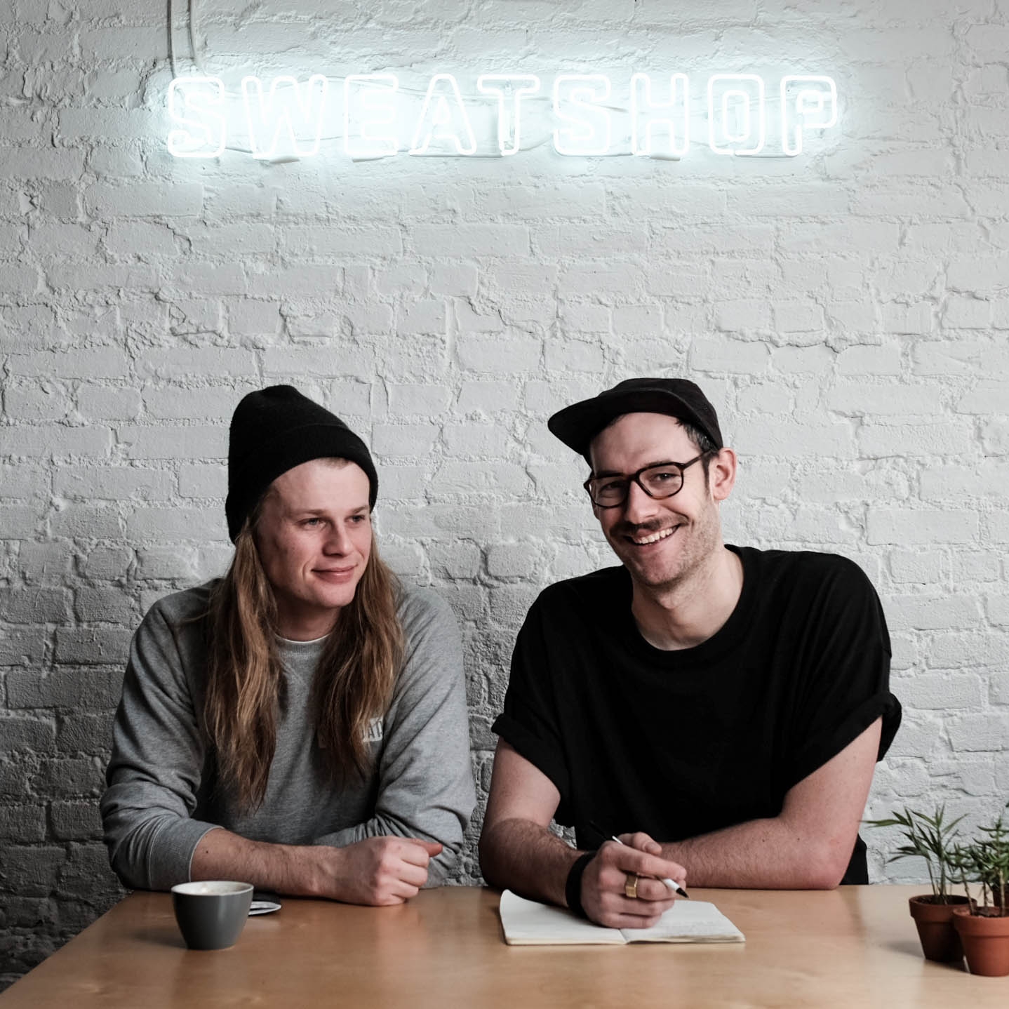 SWEATSHOP Sweatshop is a design and coffee shop owned by Luke Woodard, Ryan de Remer . Along with Mete Erdogan , they are freelance architectural, graphic and art designers. 