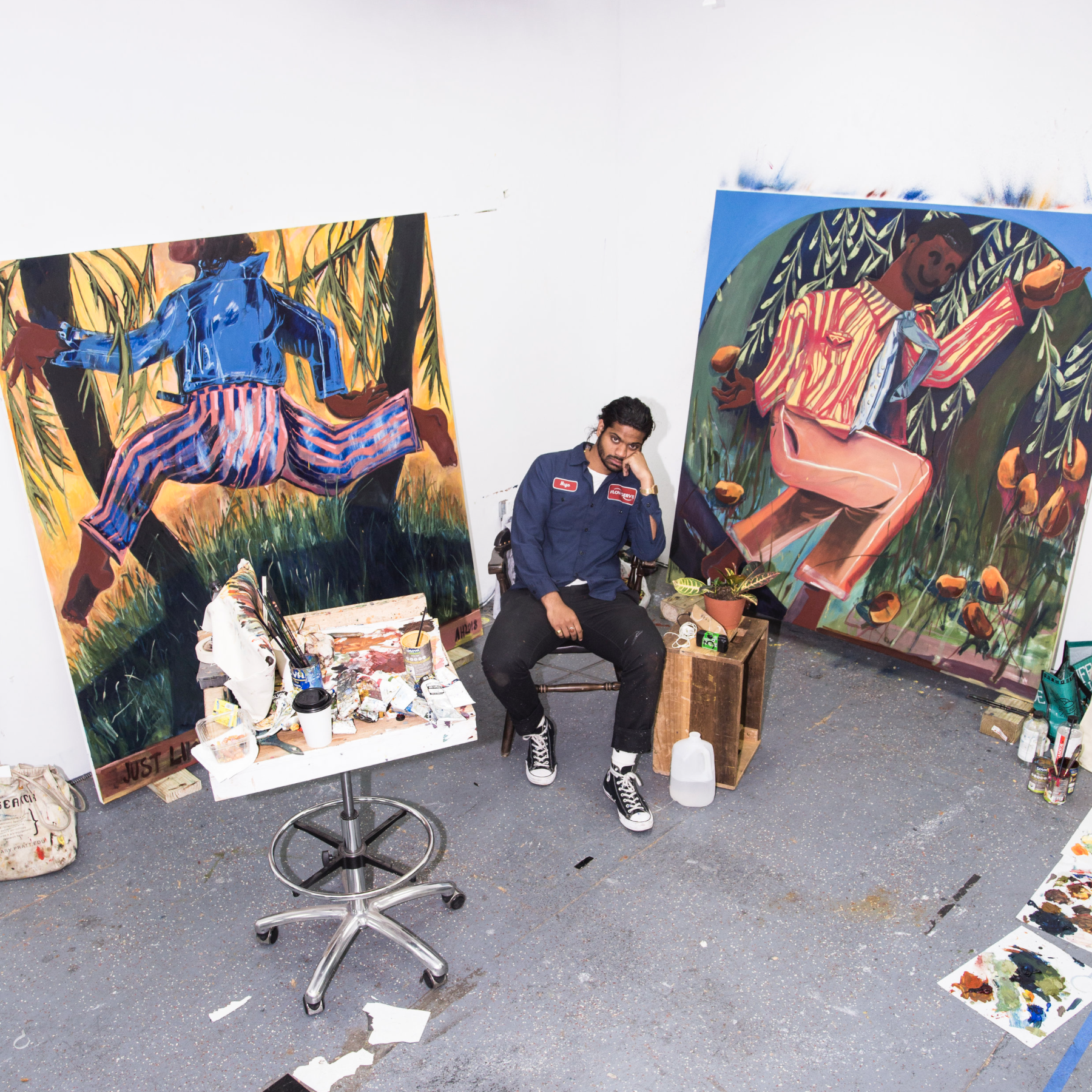 ASIF HOQUE Asif Tanvir Hoque is a 27 year old Pratt Institute graduate, living and working in Brooklyn, New York. As a Bangladeshi immigrant, who was raised in South Florida, Hoque’s paintings attempts to figuratively and stylistically combine