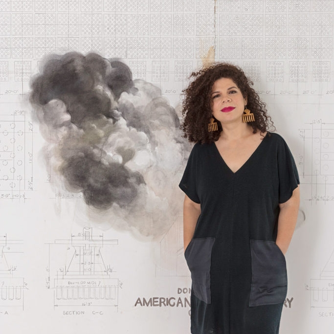 FIRELEI BAEZ Firelei Báez was born in Santiago de los Caballeros and lives and works in Inwood. She makes intricate works on paper and canvas that are intrinsically indebted to a rigorous studio practice as well as large scale sculpture. She