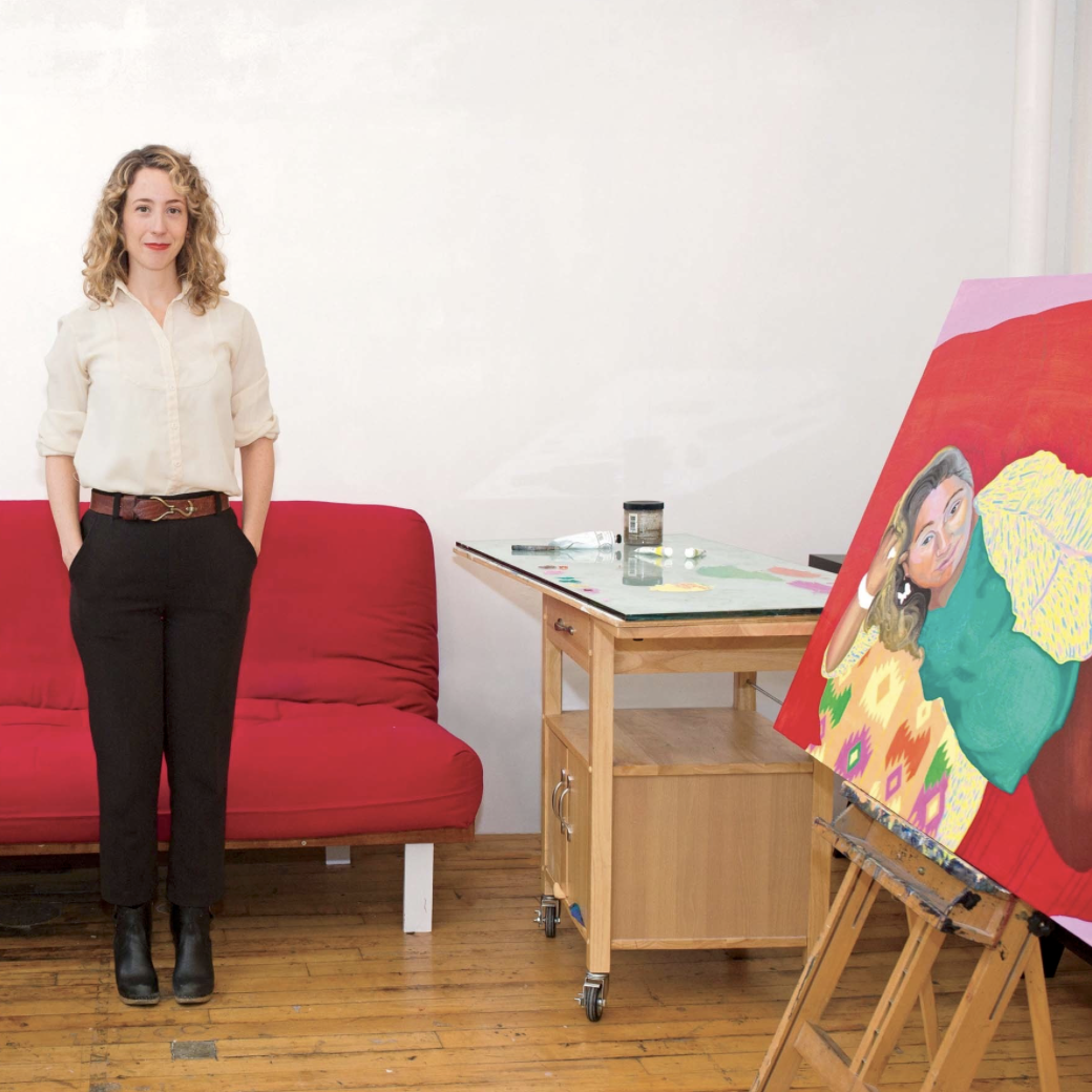 ALIZA NISENBAUM Aliza grew up in Mexico City, the child of a Scandinavian-American mother and a Russian Jewish father. (Her name, pronounced “Aleeza,” means “happiness” in Hebrew.) For the last four years, the artist has been painting portraits