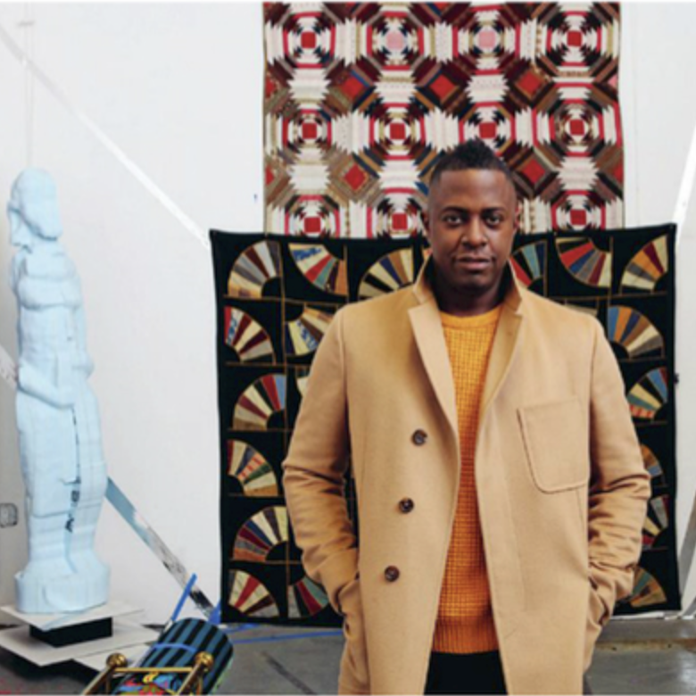 SANFORD BIGGERS An LA native working in NYC, Sanford Biggers creates artworks that integrate film, video, installation, sculpture, drawing, original music and performance. He intentionally complicates issues such as hip hop, Buddhism, politics,