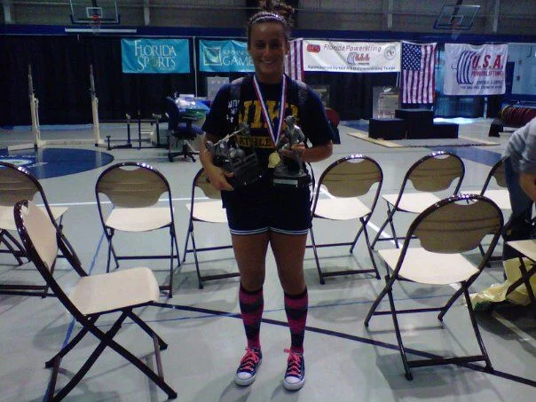2010 U.S.A Power lifting Competition, 1st place - Women's 125lb weight division. 
