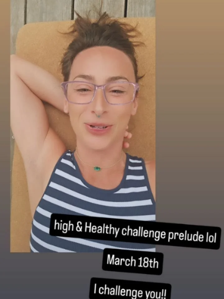 Are you down?!

The high &amp; healthy 7-day challenge starts March 18th &amp; u can guess what's bout to go down...!

I challenge you to smoke weed &amp; workout with me for one week! 

I promise you'll gain clarity on your season in life then learn