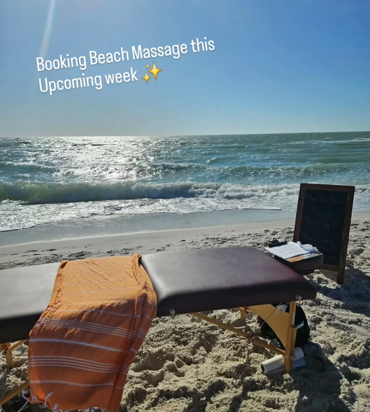 Booking Beach Massages this upcoming week ✨️

Sunset Sessions, Tuesday-Friday 
5:45-6:45pm // 6:45-7:45pm
$150 hr

Choose from the Thai Mat or the Tradtional Table.

Need more stretching? I recommend the thai mat!

In lots of pain in a specific area?