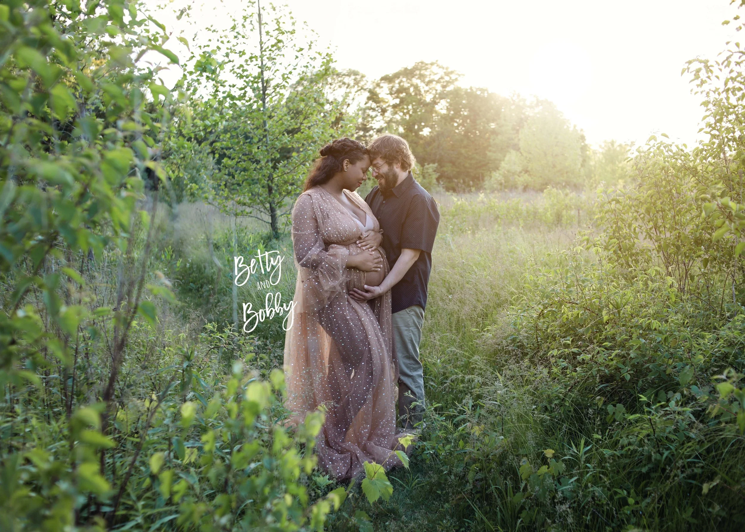 Golden Light & Growing Love | Maternity Photos at a Nature Preserve