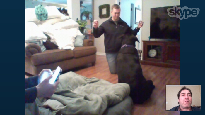 Example of an online training session with Roman to correct minor behavior issues with your pet.