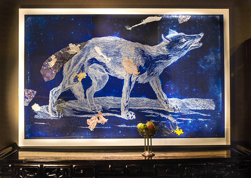 wolf. 5'5" x 8'