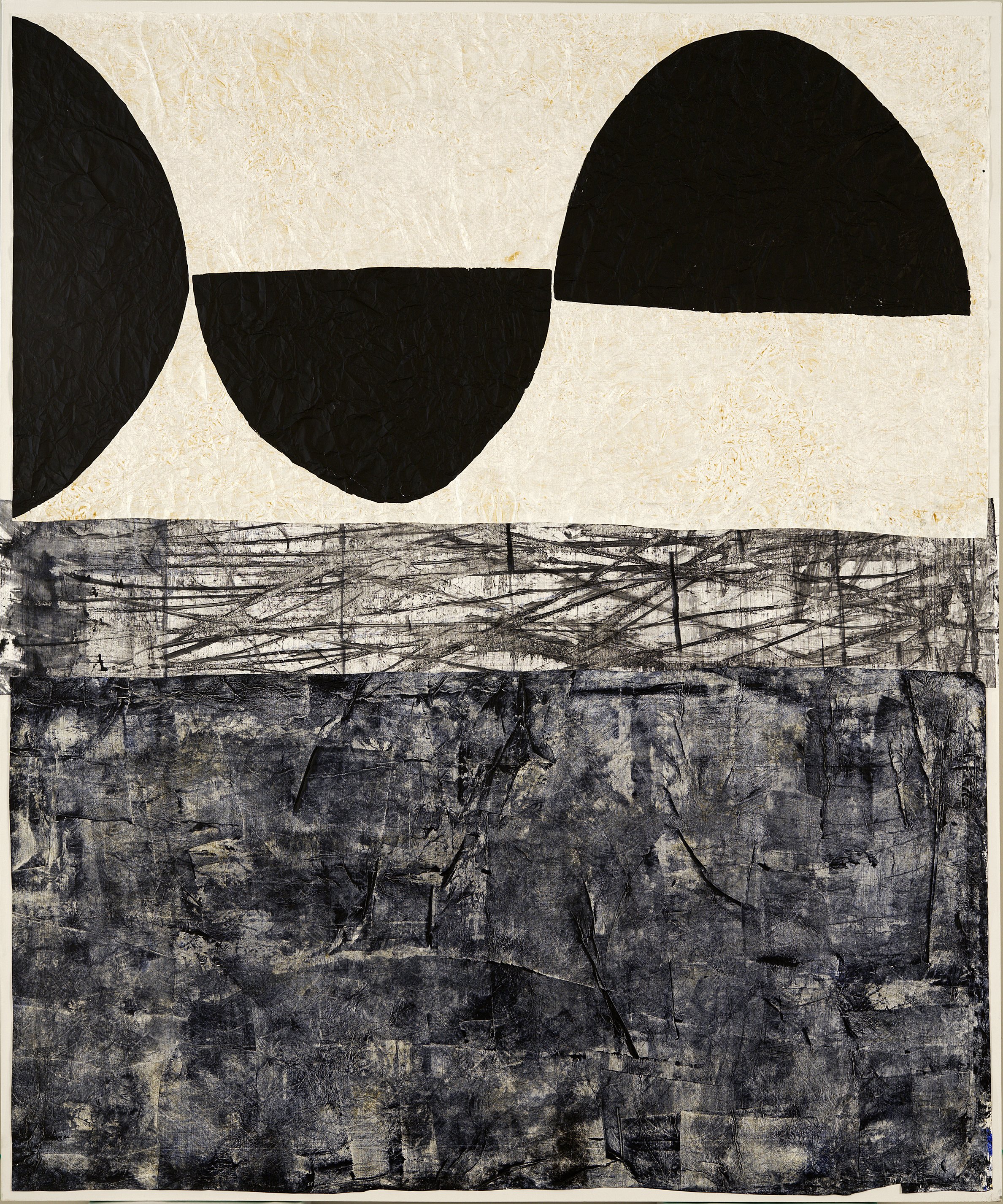 Adam Siegel, Day Break Series, 5' X 6', mixed media on canvas, 2024