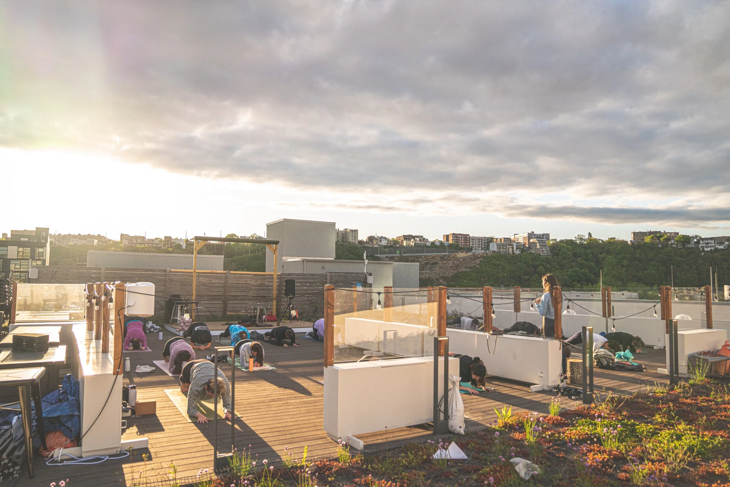 Live Music Rooftop Yoga at Hudson Table